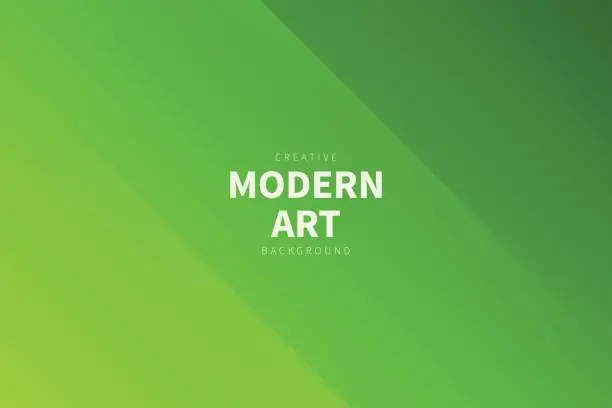 Vector illustration of Modern abstract background - Green gradient