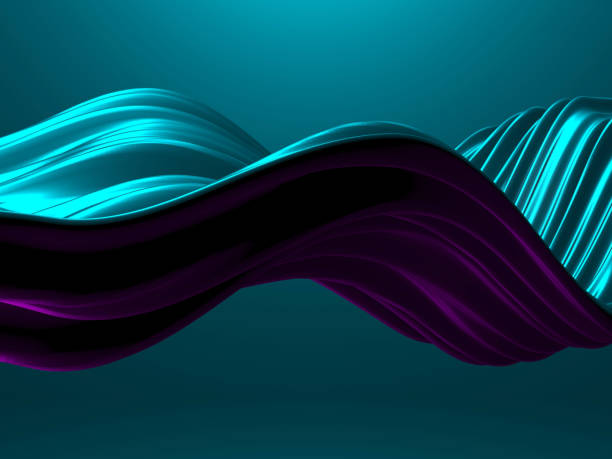 istock Colorful Liquid metallic wavy background 1216025627