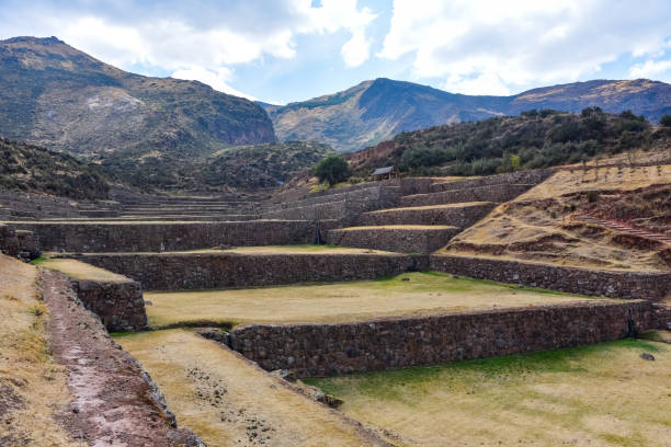istock Inca stone terraces at the Tipon archaeological site, just south of Cusco, Peru 1216026842
