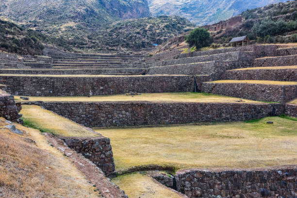 istock Inca stone terraces at the Tipon archaeological site, just south of Cusco, Peru 1216026948