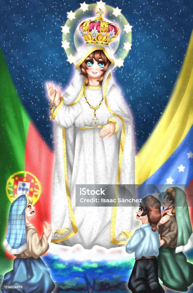 Ilustración de Virgen De Fátima y más Vectores Libres de Derechos de Fátima  - Portugal - Fátima - Portugal, La Virgen María, Our Lady of Fátima - iStock