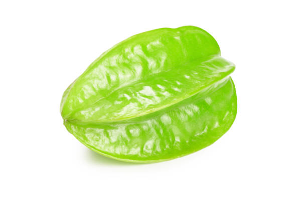 star fruit carambola or star apple ( starfruit ) on white background