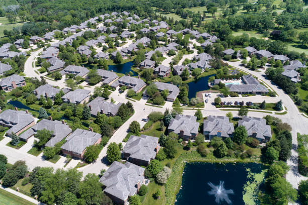 istock Luxury Townhouse Community Aerial 1216032436