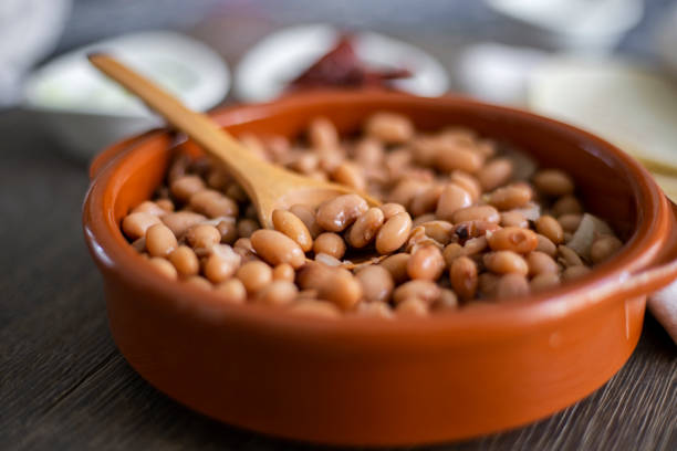 istock Mexican food, bean dish 1216034283