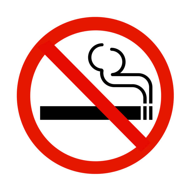 No smoking sign isolated on white with clipping path A no smoking sign isolated on white with clipping path cigar photos stock pictures, royalty-free photos & images