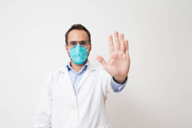 istock Coronavirus professional medical attention on isolated white backgroung medium shot. 1216035721