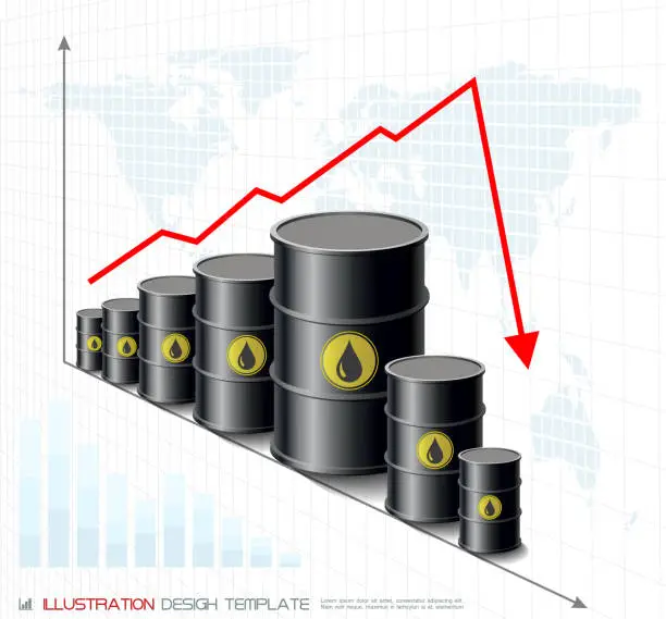 Vector illustration of Energy Oil Crisis