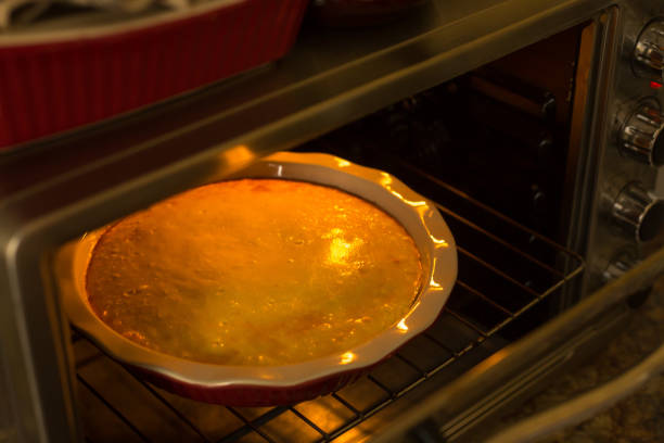 istock homemade pie in the oven. cottage cheese cake. 1216043706