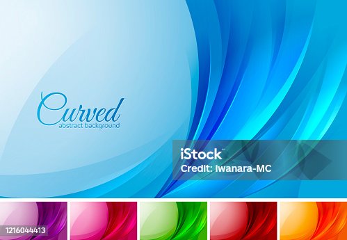 istock Curved abstract background 1216044413