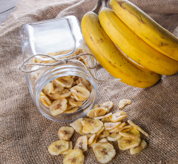 istock Healthy dried organic banana 1216045872