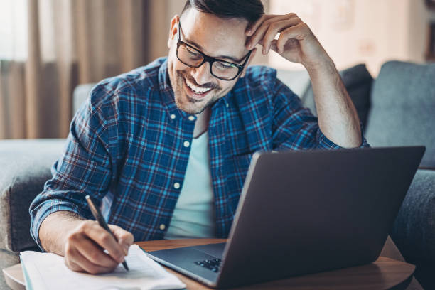 istock Young entrepreneur working at home 1216050917