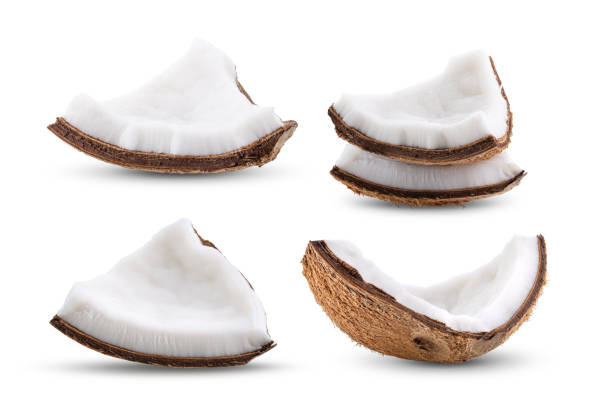 istock pieces coconut isolated on white Background 1216052840