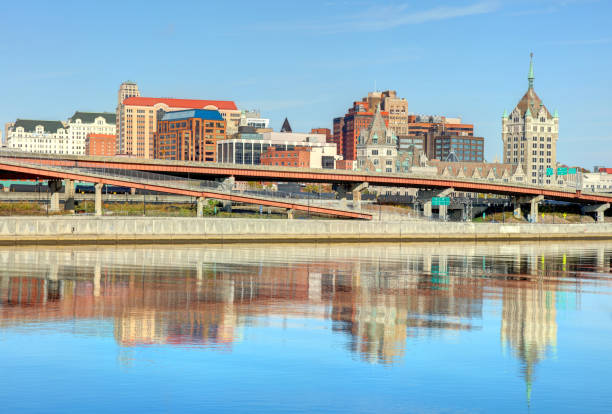 istock Albany New York along the Hudson River 1216053737
