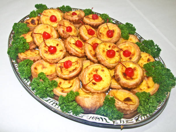 istock Different variety of egg tarts 1216055010