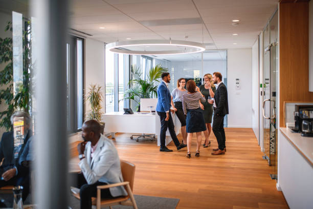 istock Corporate Executives Taking Break from Business Seminar 1216056249