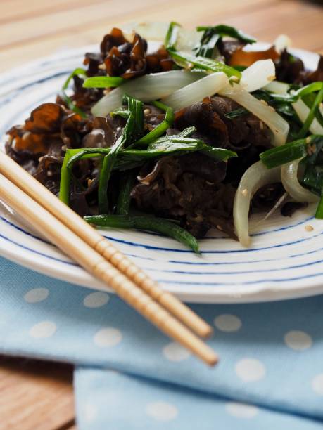istock Asian food fried tree ear mushroom and vegetables 1216059957