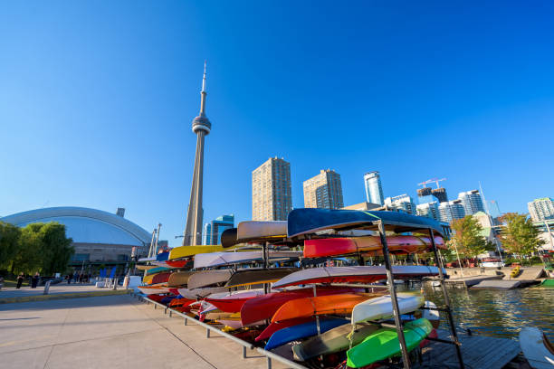 istock Modern buildings in Toronto city, Canada 1216065079