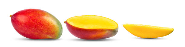 istock mango fruit isolated on white background. full depth of field 1216065442