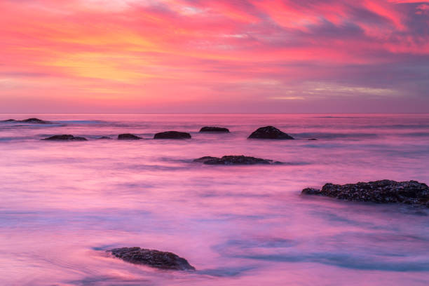 istock Intense Sunset Colors over South African Coastline 1216067092