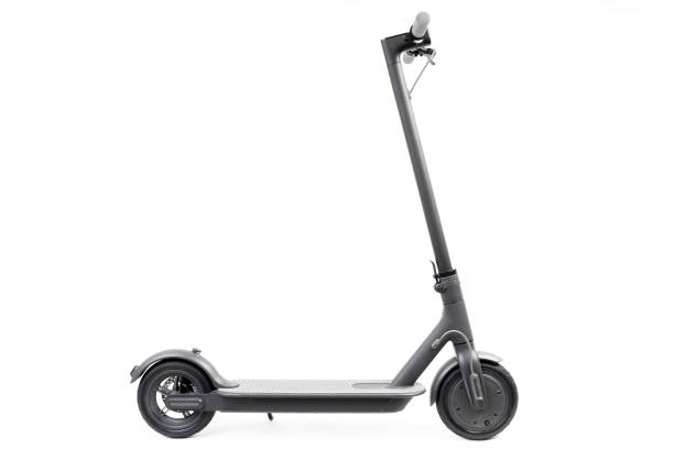 Electric scooter in a isolated view stock photo