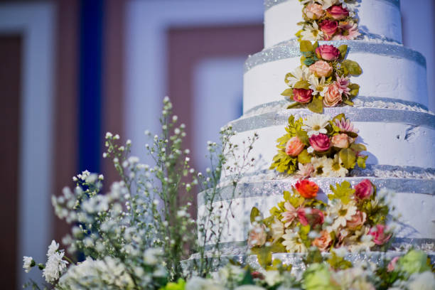 istock beautiful wedding cake, party, marriage 1216071031