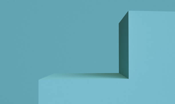 istock Minimalist primitive geometrical abstract background, Stylish trendy illustration Podium, stand, showcase on pastel color for premium product. 3d render. 1216074875