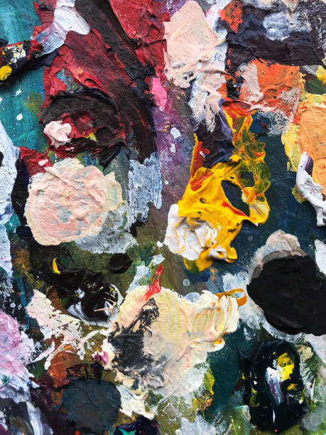 Artists acrylic painting palette