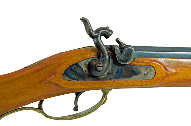 istock Cap and Ball Rifle with Clipping path 121608489