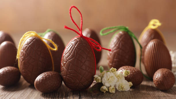 istock group of chocolate easter egg on wood background 1216091950