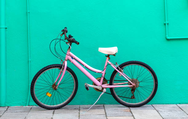 istock Bicycle in front of a house in Burano 1216098317