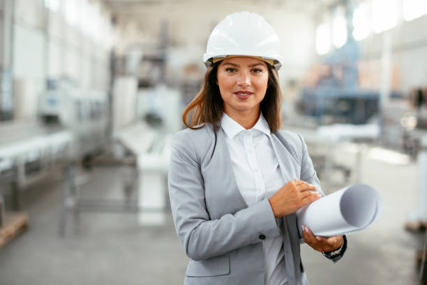 istock Female engineer in regular quality control in factory 1216101293