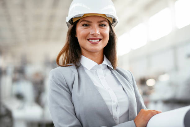 istock Female engineer in regular quality control in factory 1216101328