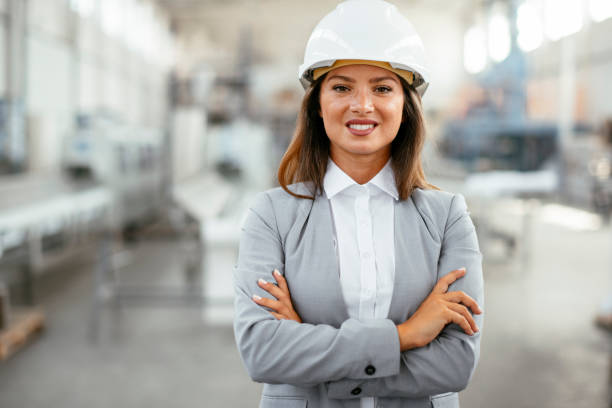 istock Female engineer in regular quality control in factory 1216101358