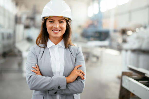 istock Female engineer in regular quality control in factory 1216101361