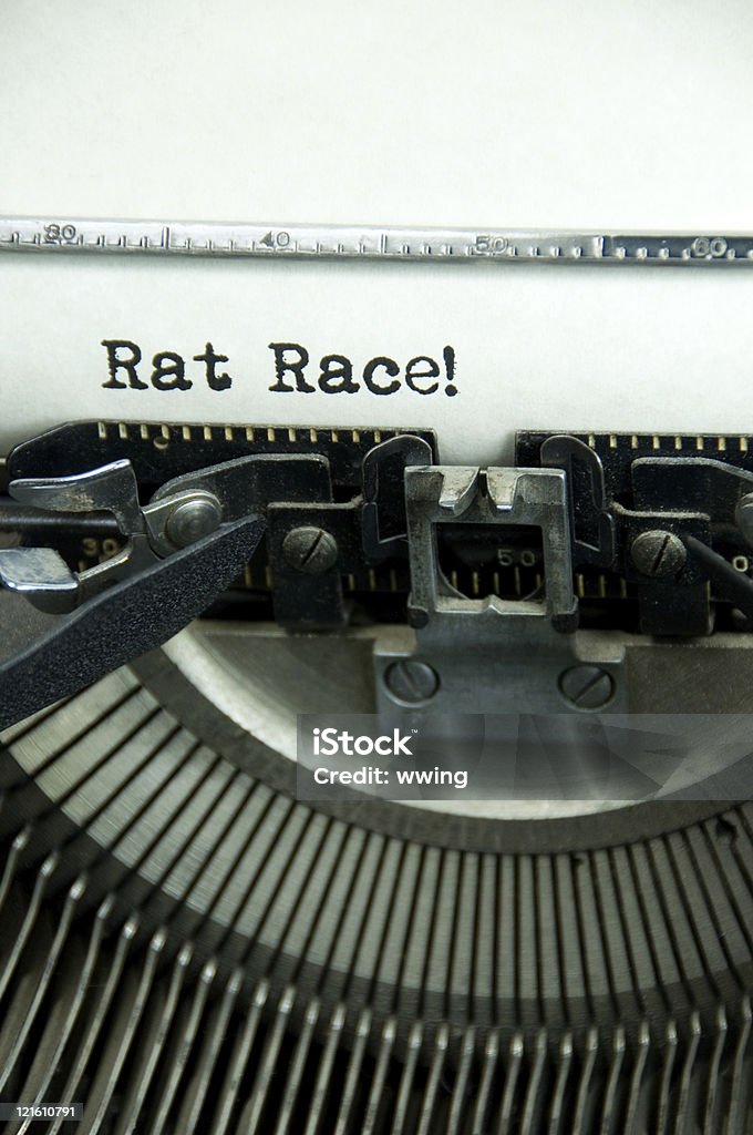 Rat Гонка! - Стоковые фото Rat race - английское выражение роялти-фри