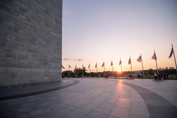 Photo of Washington monument in Washington DC, United States of America, USA