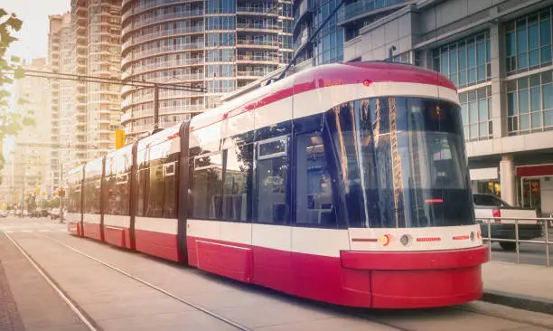 Streetcar in Toronto, Ontario, Canada