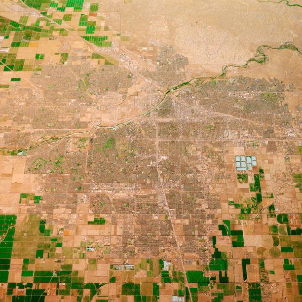 istock Bakersfield California 3D Render Map Color Top View Jul 2019 1216111746