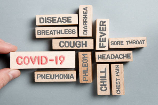 istock Wooden Blocks with COVID-19 Symptoms 1216112612