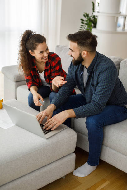 istock Relaxing online and in comfort 1216113208