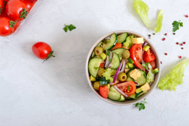 istock Fresh vitamin vegetable salad. Vegetarian dish. 1216114408