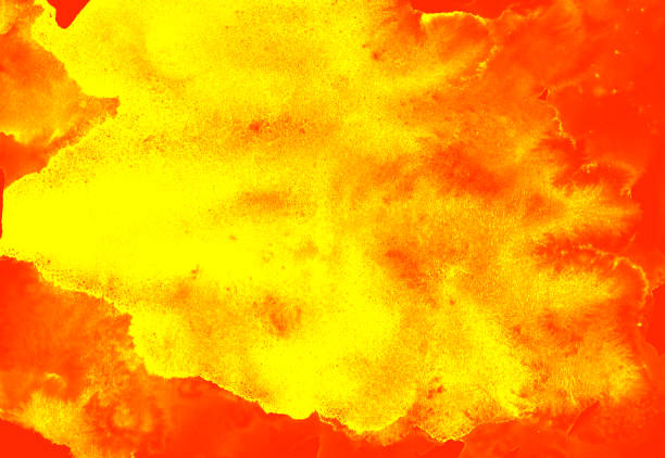 istock Yellow, orange and red watercolor splash abstract background. Paint stains with spots, blots, grains, splashes. Colorful wallpaper. 1216117585