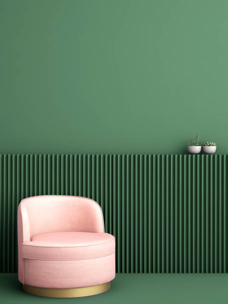 istock interior design for classic blue color trend 2020,3d rendering,3d illustration 1216124810