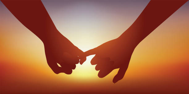 istock Concept of love with a couple who holds hands. 1216125166