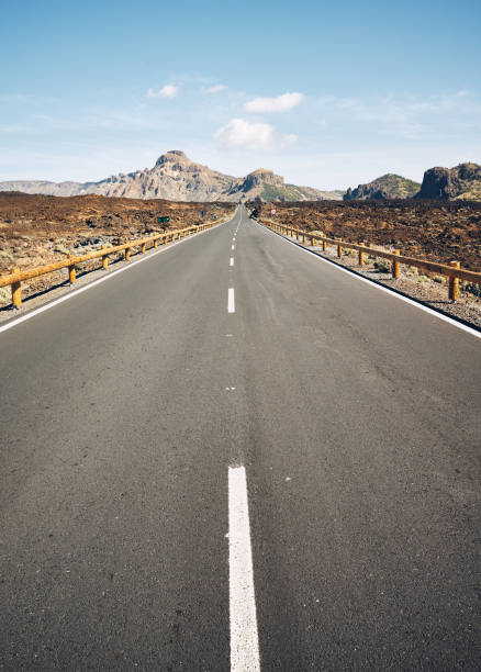 istock Asphalt road in Teide National Park, Tenerife. 1216126942