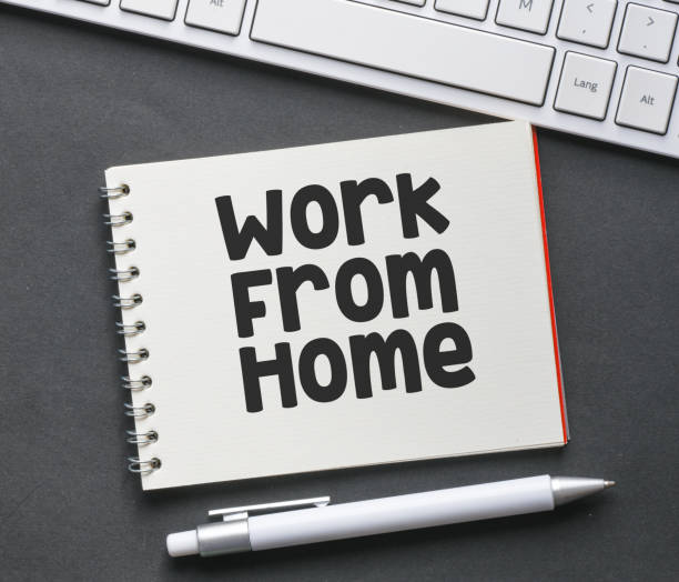 istock Work from home lettering written on notepad. Business concept. 1216129106