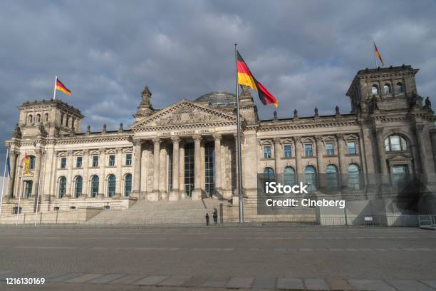 German Bundestag Berlin Stock Photo - Download Image Now - Germany, Architectural Column, Architectural Dome