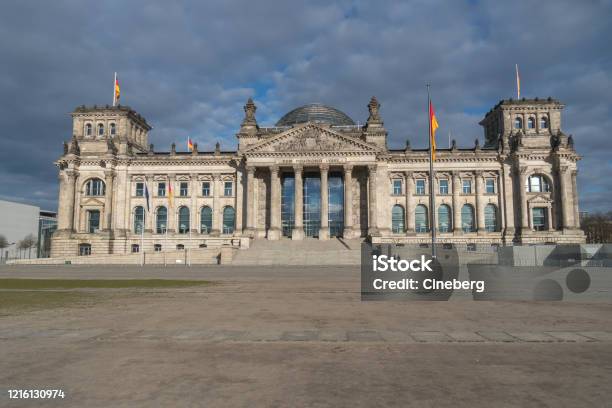 German Bundestag Berlin Stock Photo - Download Image Now - Architectural Column, Architectural Dome, Architecture