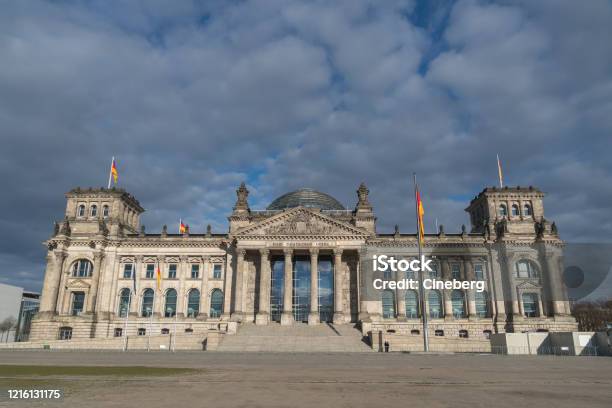 German Bundestag Berlin Stock Photo - Download Image Now - Architectural Column, Architectural Dome, Architecture