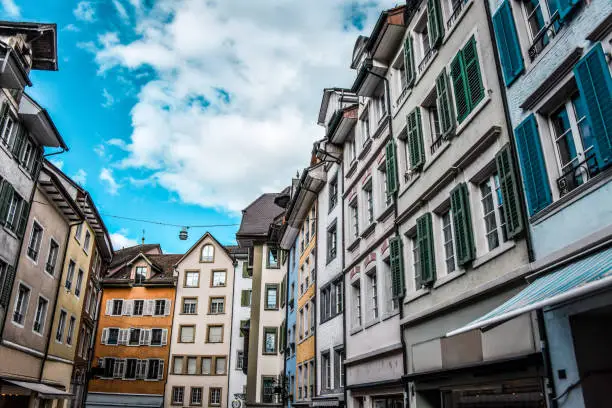 Beautiful Small Apartment Buildings In Bremgarten, Aargau Canton, Switzerland